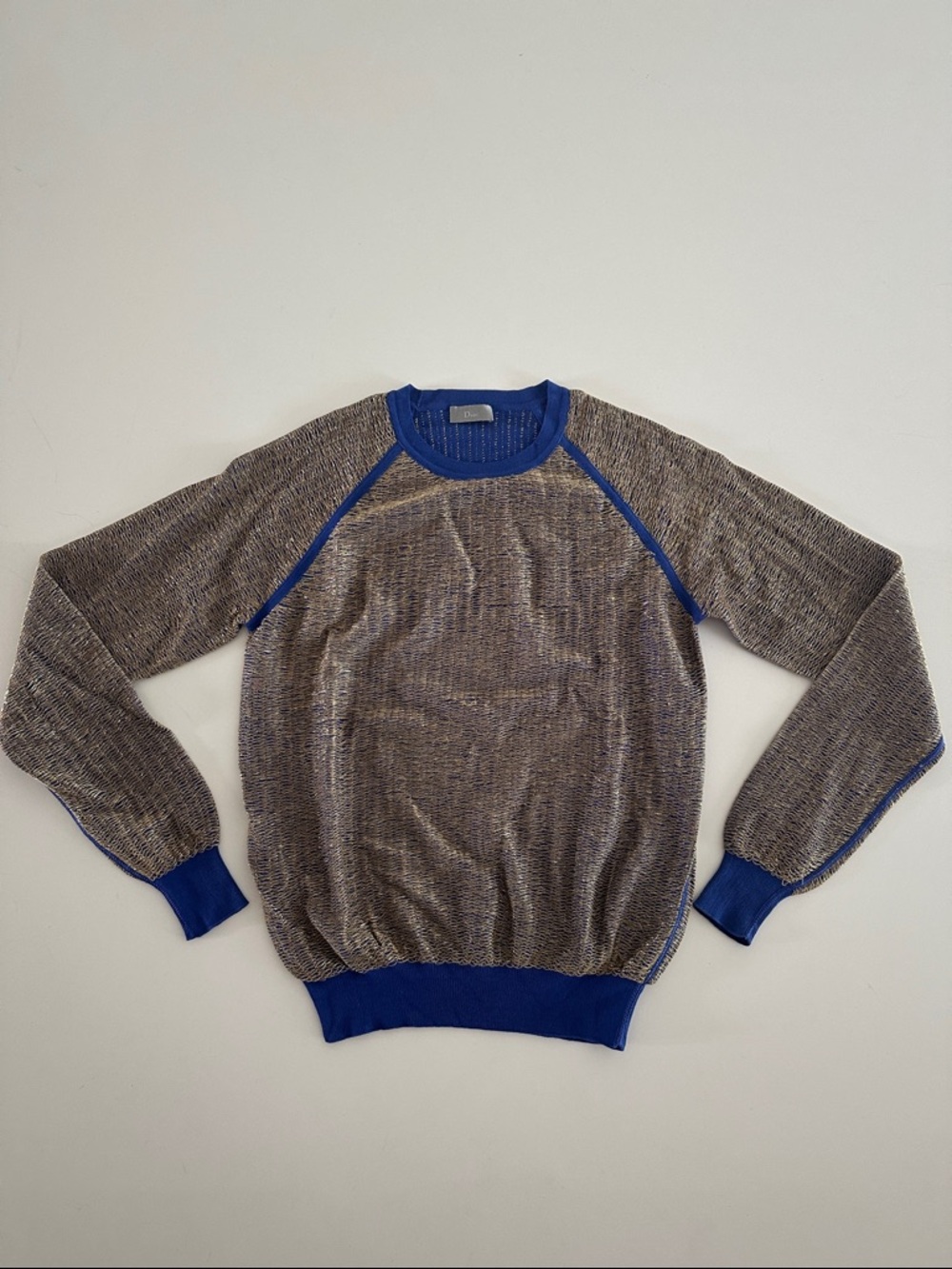 Dior Gold/Royal Blue Crewneck Sweater